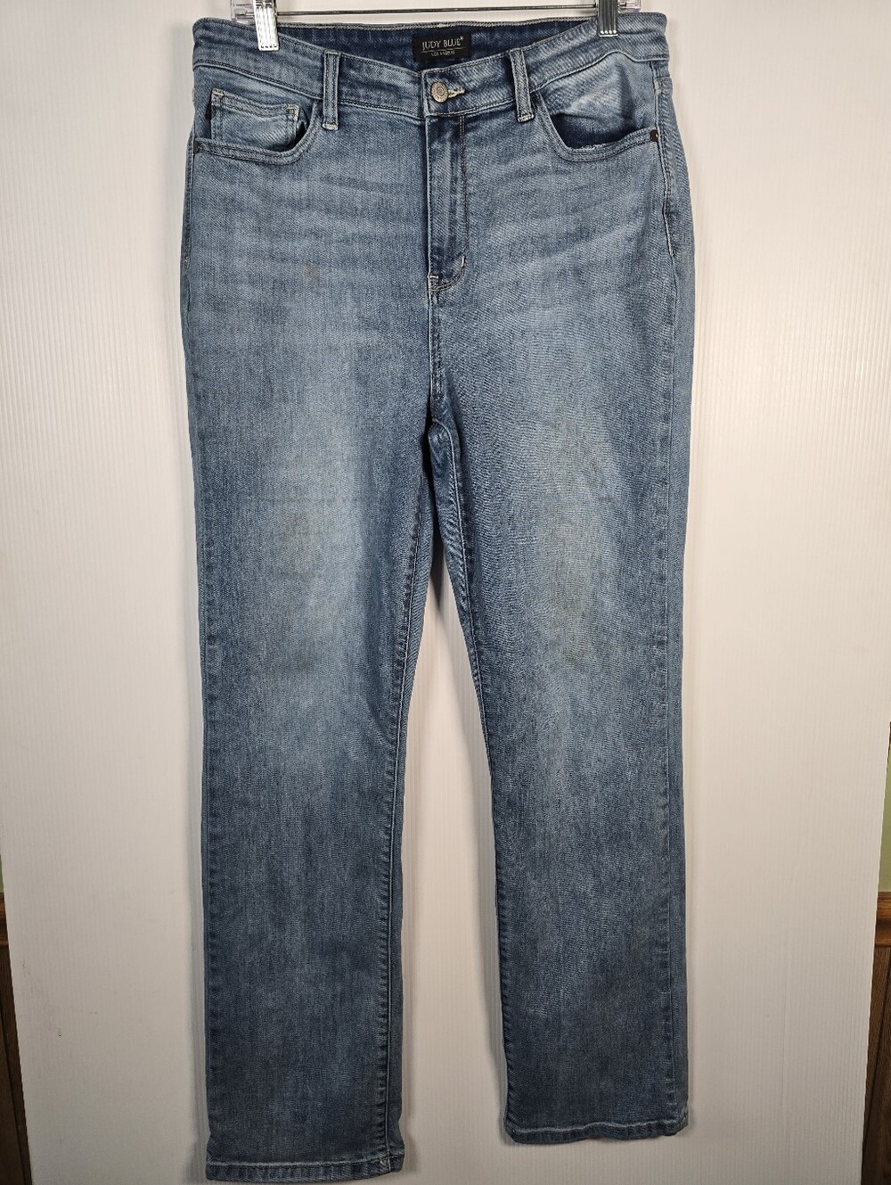 Judy Blue Light Blue 90's Straight Fit Women's Jeans Stretch High Waist 13/31
